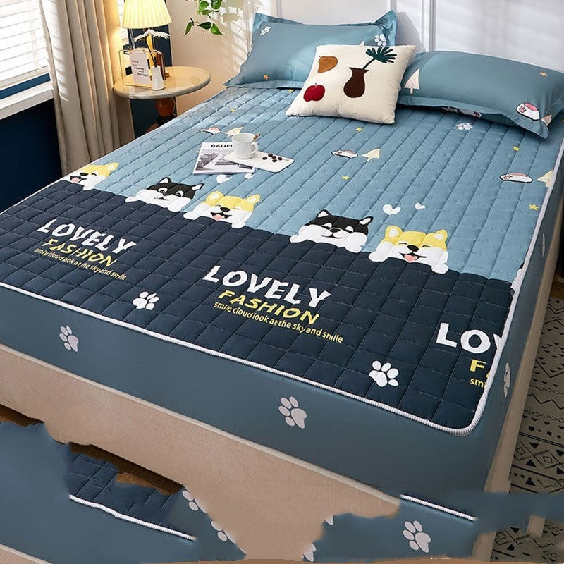 Sandwich Fitted Sheet Comes With Pillow Case Protector