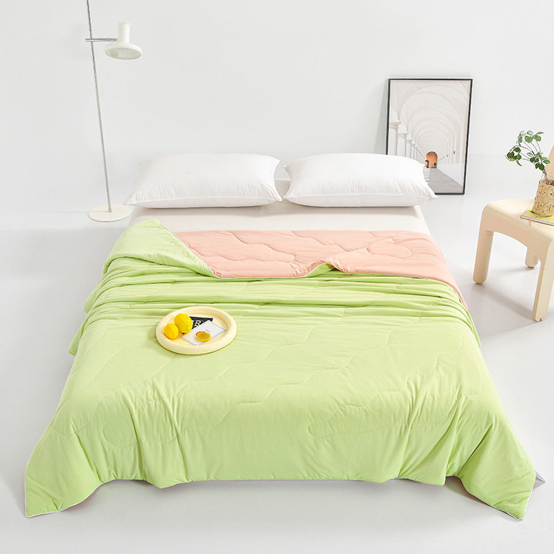 Edredón fino lavable de color sólido versión AB con sensación fresca de verano