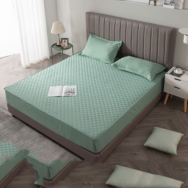 Sandwich Fitted Sheet Comes With Pillow Case Protector