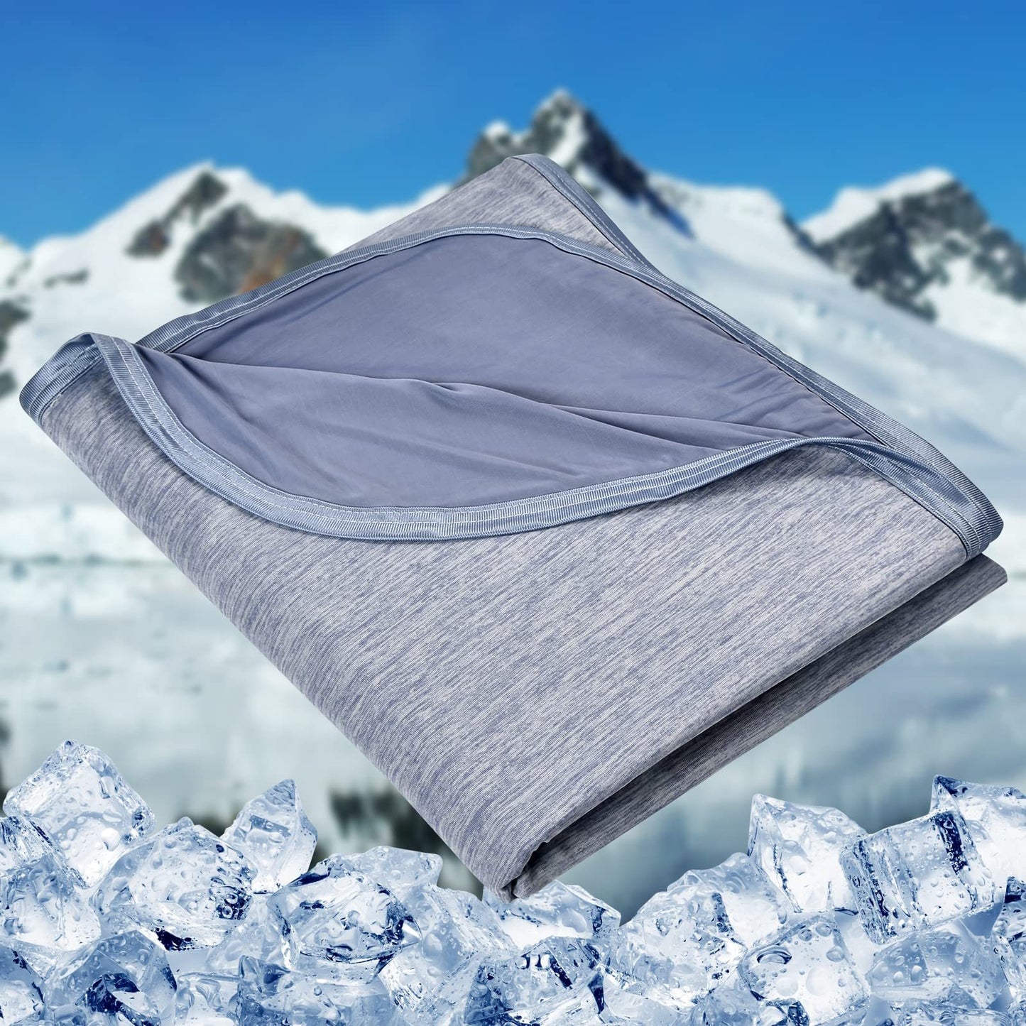 Manta de verano fina, ligera, transpirable, suave, de doble cara, mejorada y fresca.