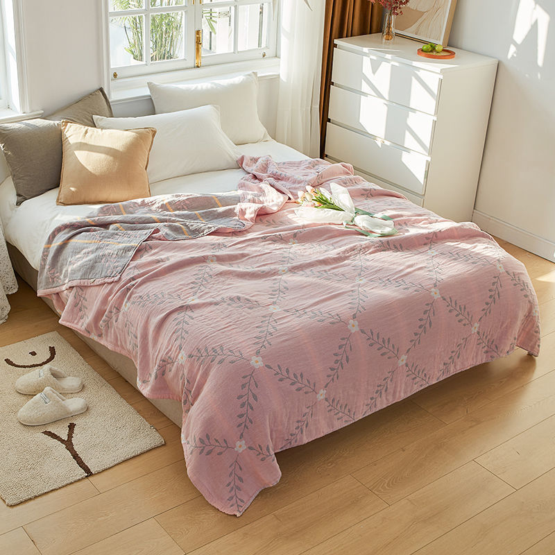 Terry Quilted Simple Quilt Double Thin