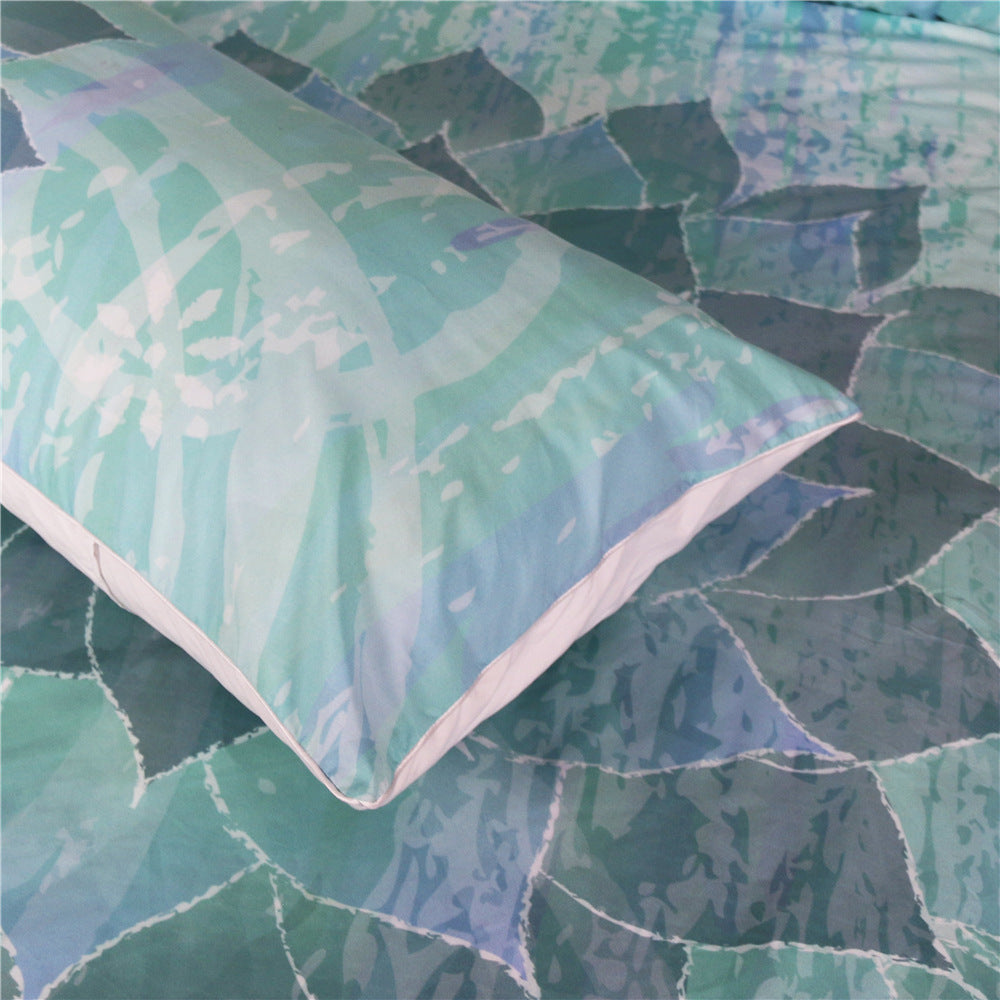 Lotus four-piece quilt cover