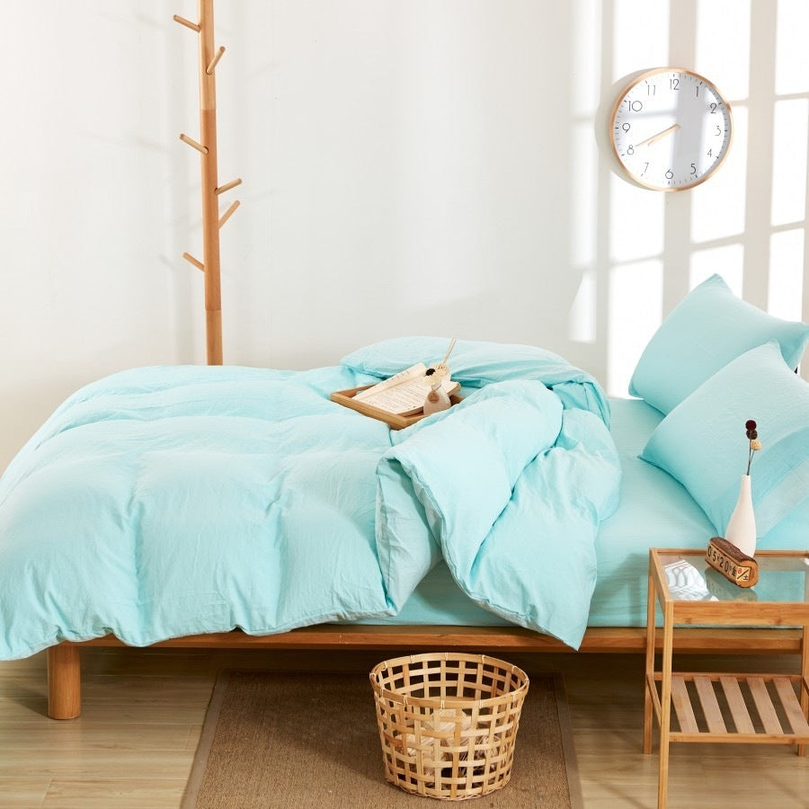 Cotton print four-piece quilt cover