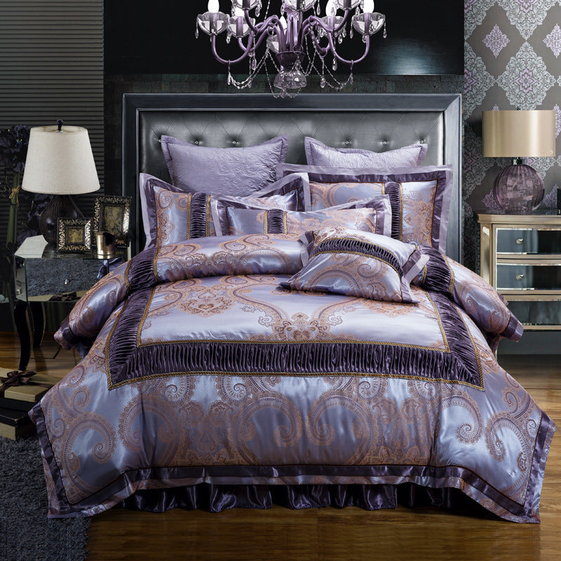 Jacquard wedding four piece cotton