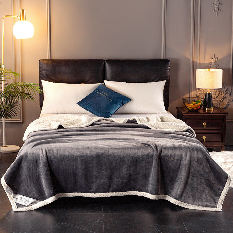 Couverture polaire double, couverture polaire, couverture polaire épaisse