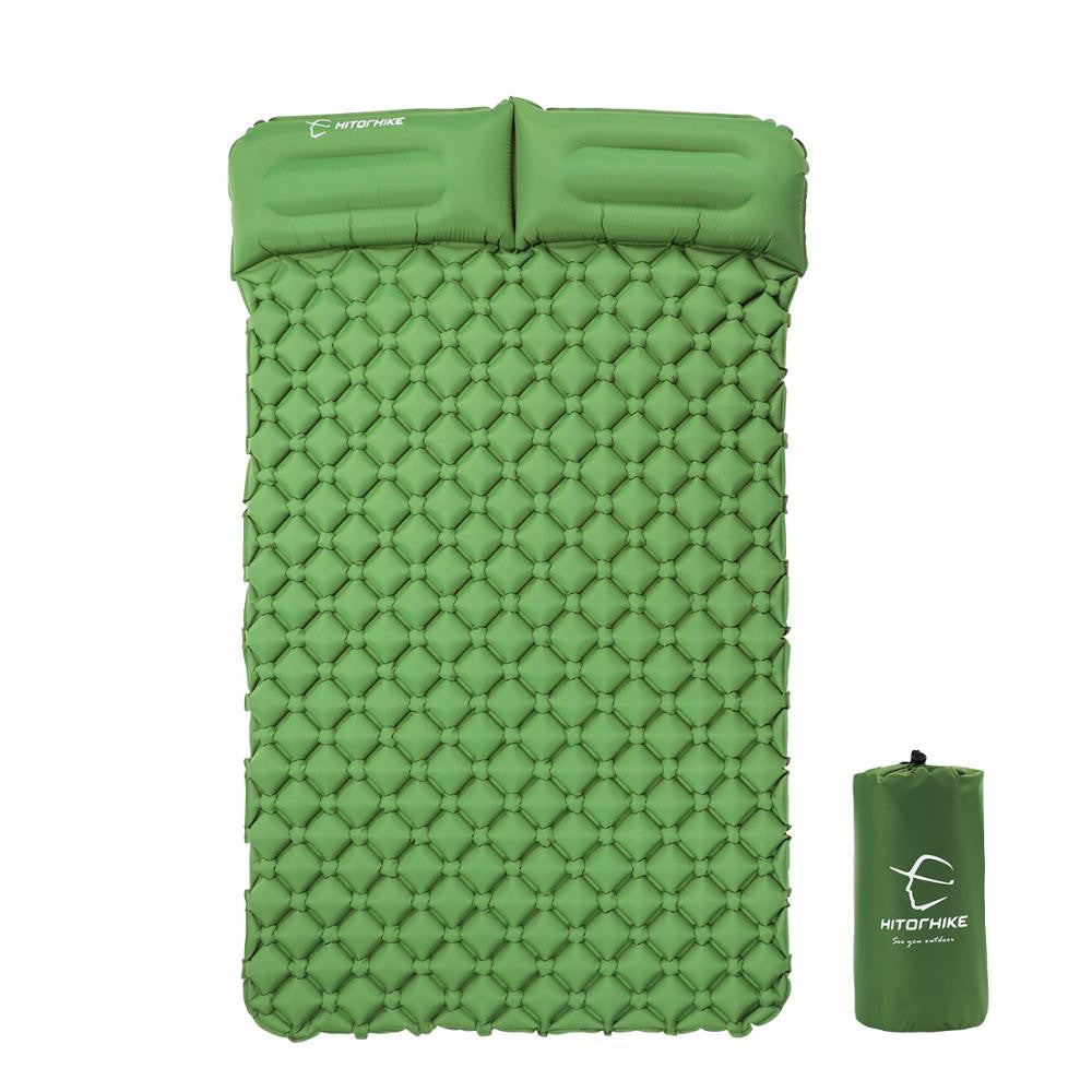 Almohadilla portátil para acampar, doble, gruesa y resistente a la humedad