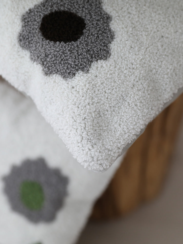 Housse de coussin de canapé simple avec broderie florale pour salon, Finlande