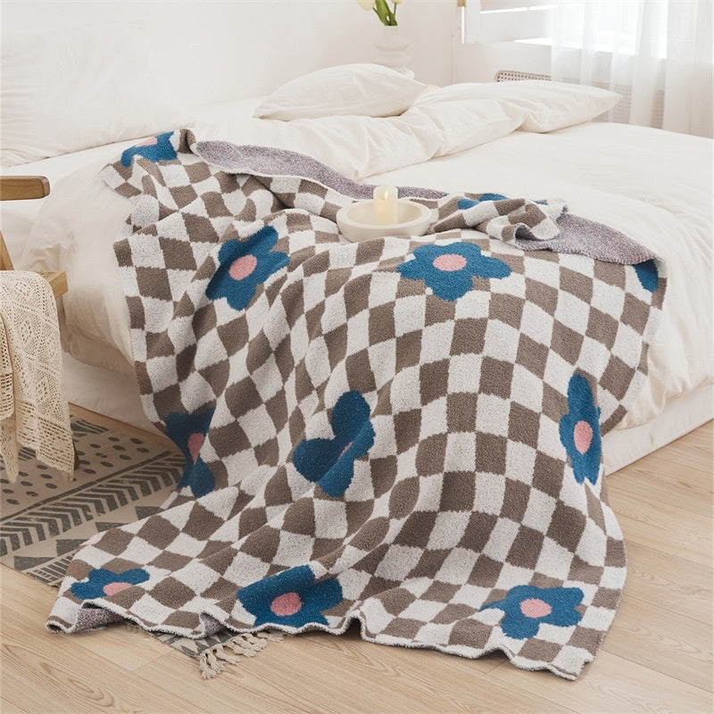 Office Nap Knitted Half Velvet Leisure Blanket