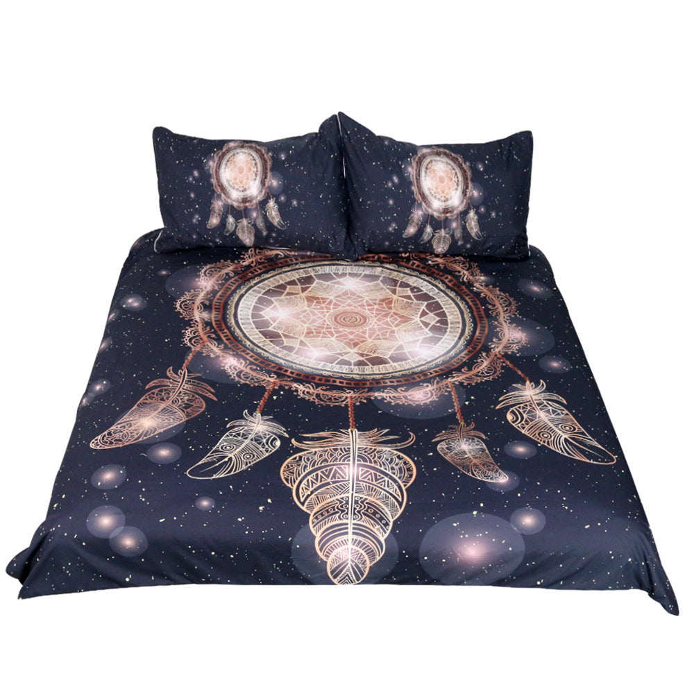 Three-Piece Quilt Cover For Bronzing Dream Catcher