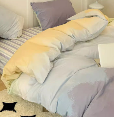 Simple Gradient Color Bed Four Sets Of Cotton Pure Cotton