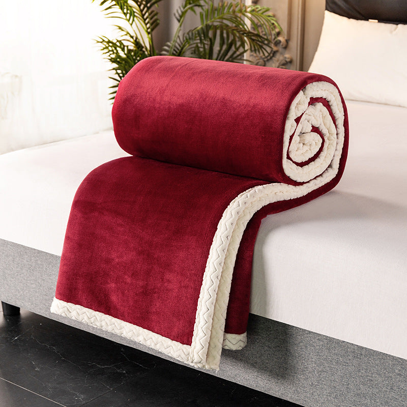 Couverture polaire double, couverture polaire, couverture polaire épaisse