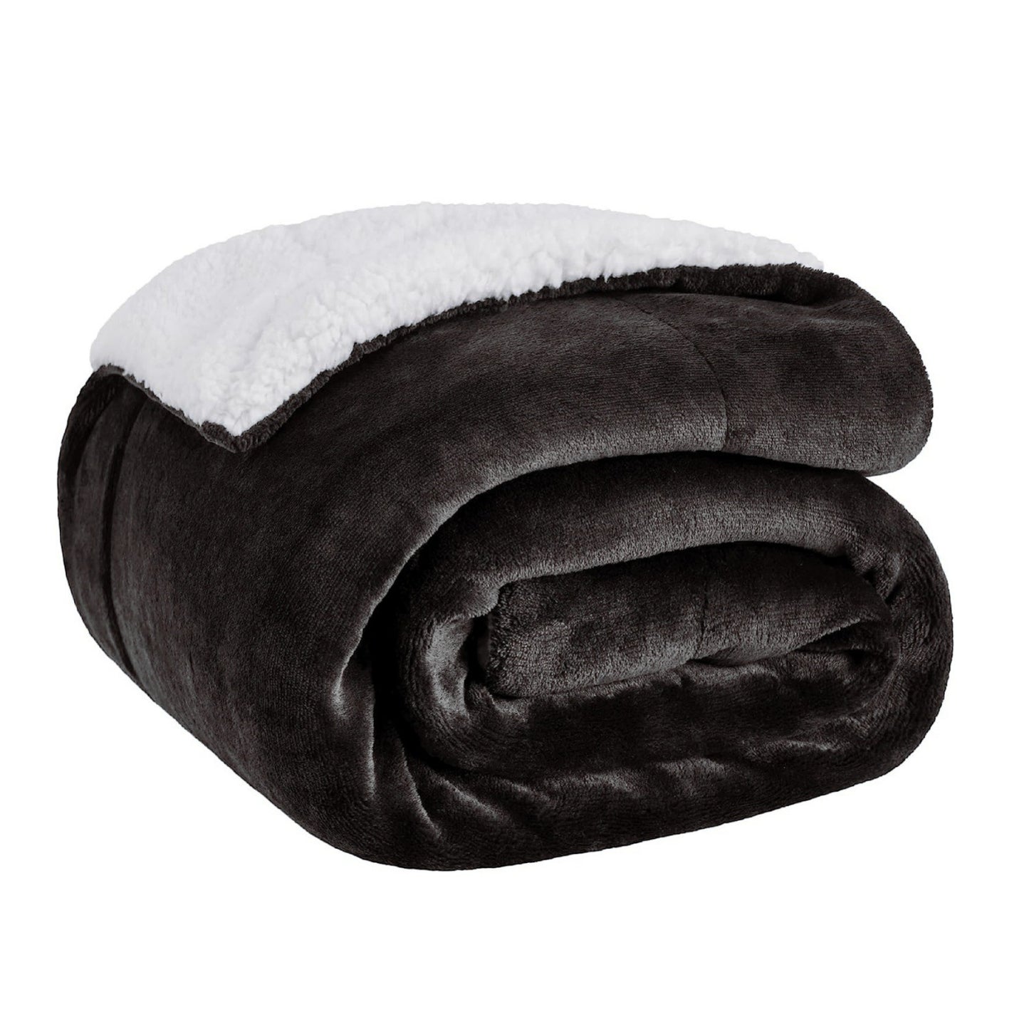 Manta de lana de cordero para cama: gruesa y cálida para el invierno, suave y afelpada tamaño king para todas las estaciones.