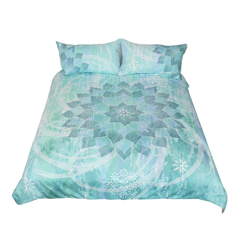 Lotus four-piece quilt cover