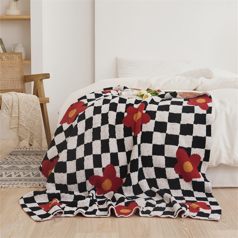 Office Nap Knitted Half Velvet Leisure Blanket