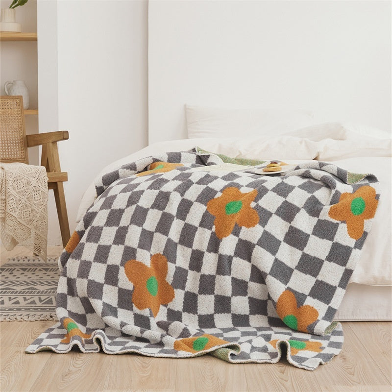 Office Nap Knitted Half Velvet Leisure Blanket