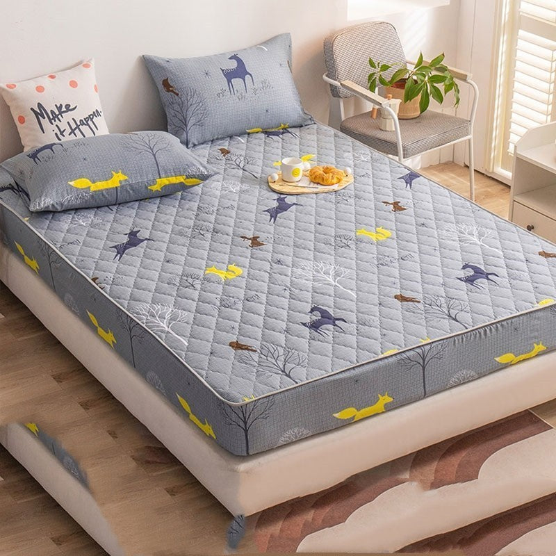 Sandwich Fitted Sheet Comes With Pillow Case Protector