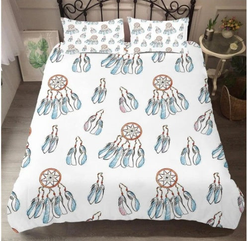 Conjunto de tres piezas de textiles para el hogar con atrapasueños 3D europeos y americanos