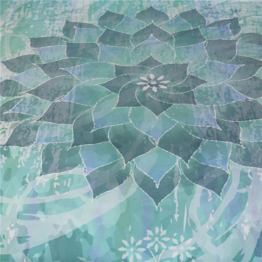 Lotus four-piece quilt cover