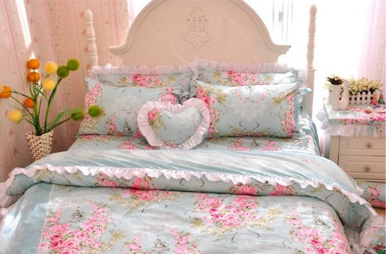 Housse de couette d'été quatre pièces en dentelle de style princesse