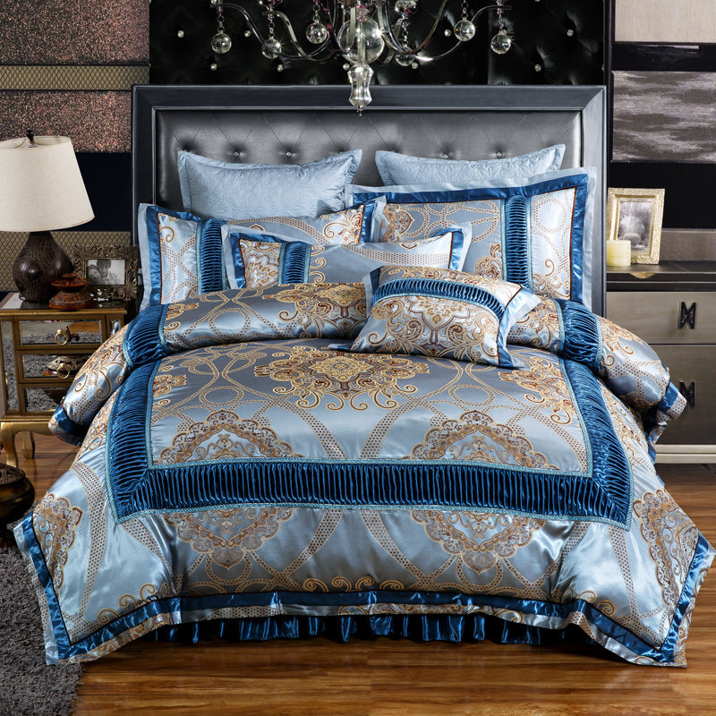 Jacquard wedding four piece cotton
