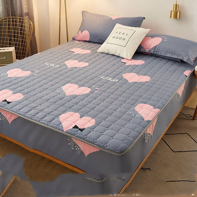 Sandwich Fitted Sheet Comes With Pillow Case Protector