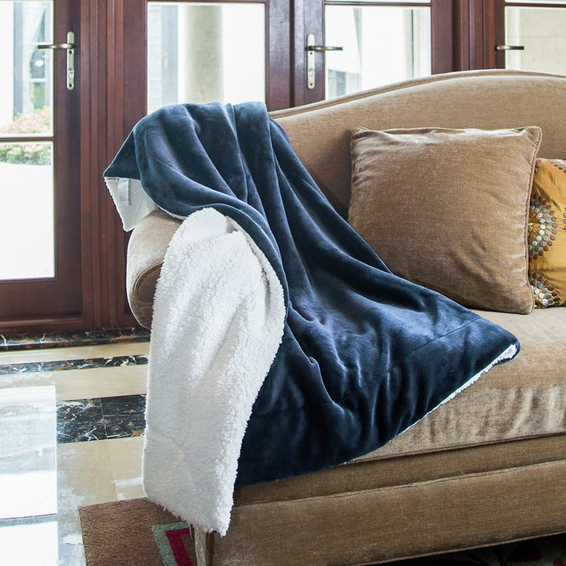 Manta de lana de cordero para cama: gruesa y cálida para el invierno, suave y afelpada tamaño king para todas las estaciones.