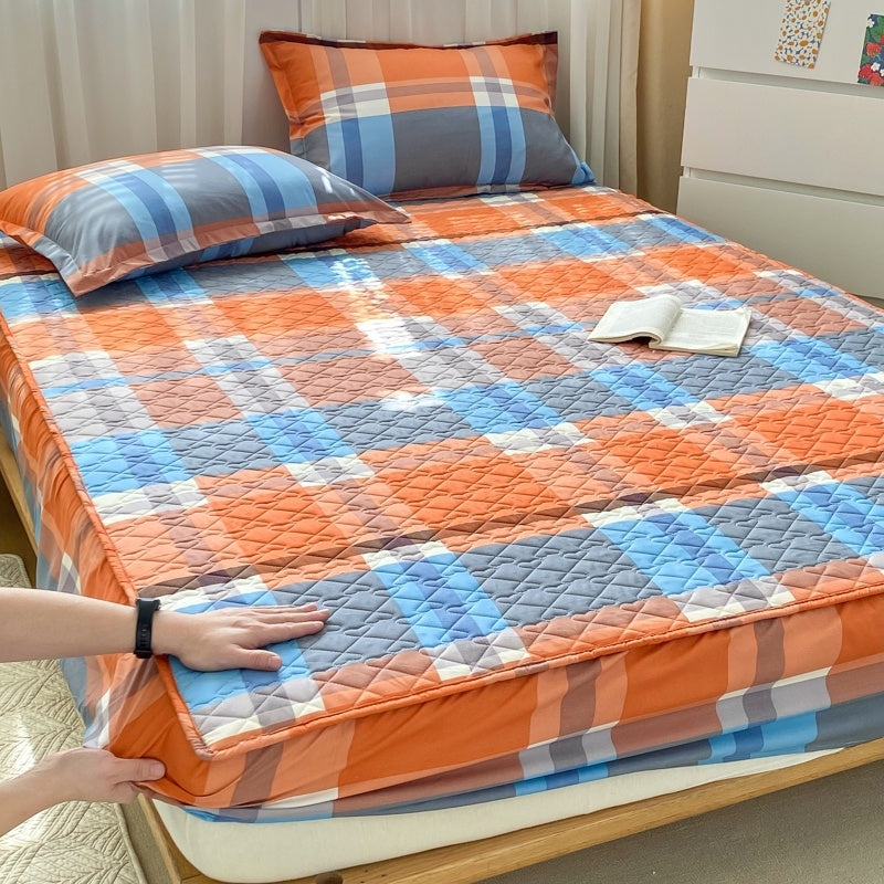 Sandwich Fitted Sheet Comes With Pillow Case Protector