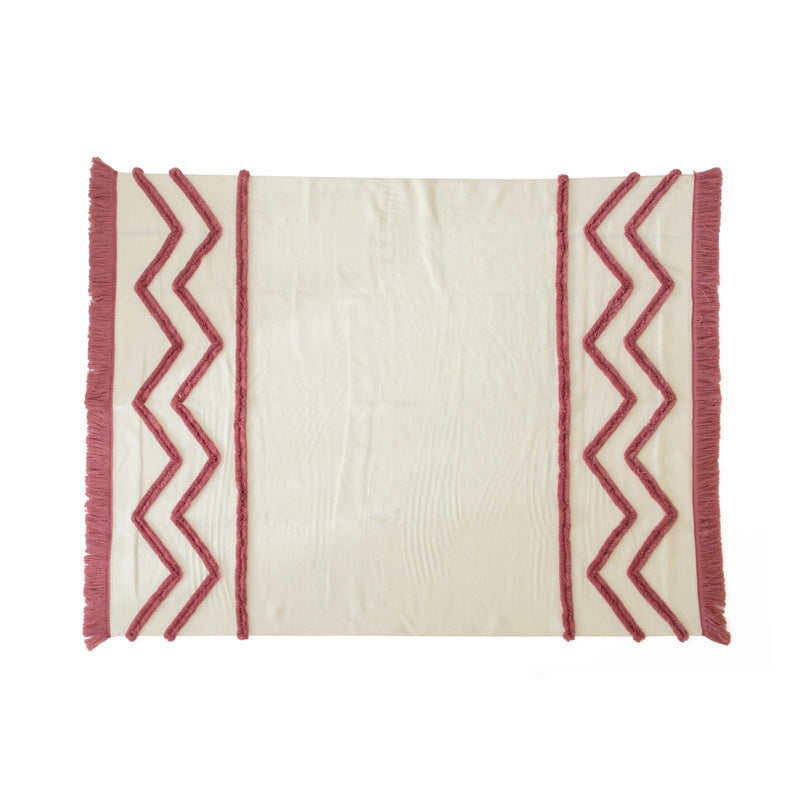 Sofa Blanket Tassel Home Furnishing Knitted Woolen Blanket