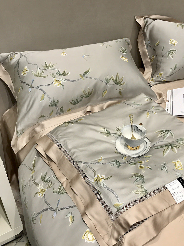 High-end Tencel Summer Cooling Duvet Four-piece Set