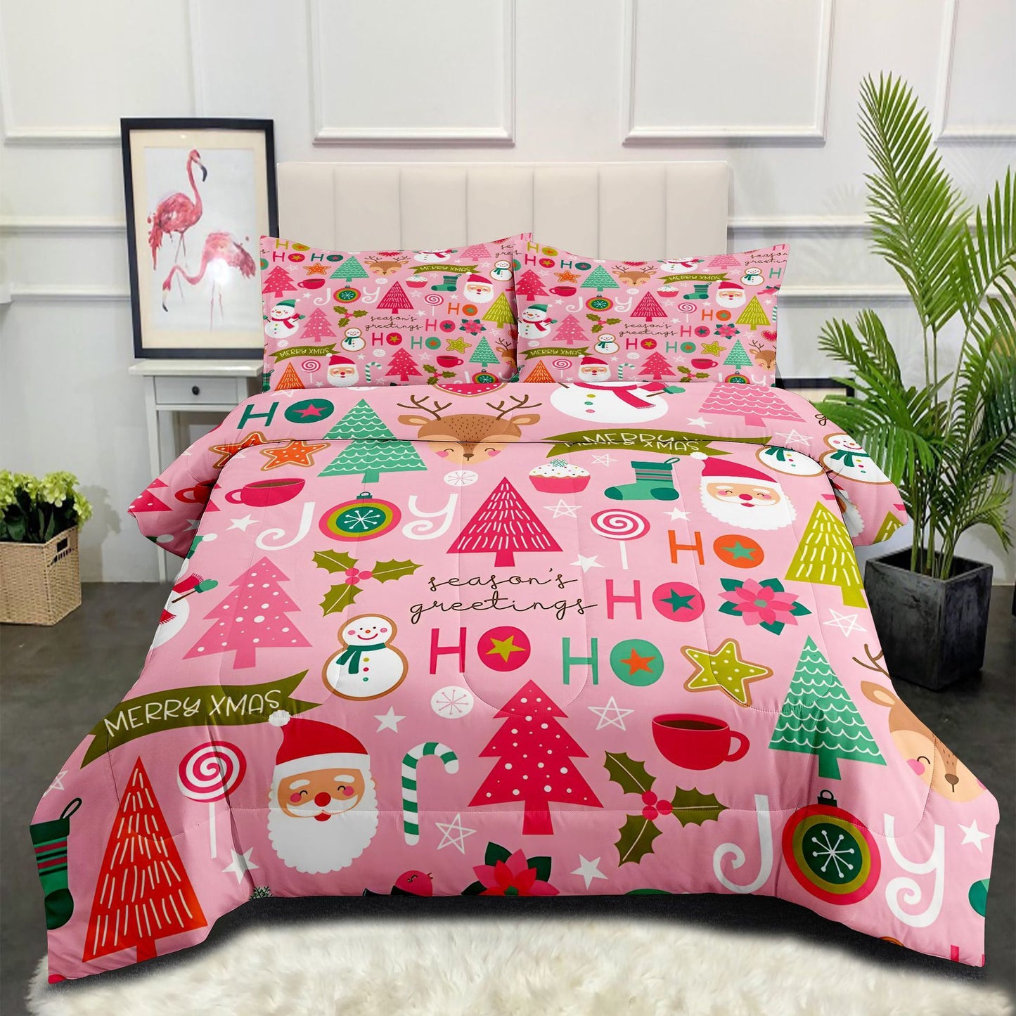 Regalo de ropa de cama sencilla con forma de muñeco de nieve