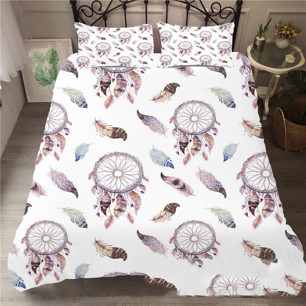 Conjunto de tres piezas de textiles para el hogar con atrapasueños 3D europeos y americanos