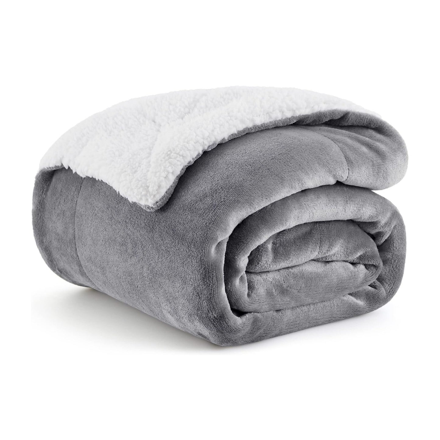 Manta de lana de cordero para cama: gruesa y cálida para el invierno, suave y afelpada tamaño king para todas las estaciones.