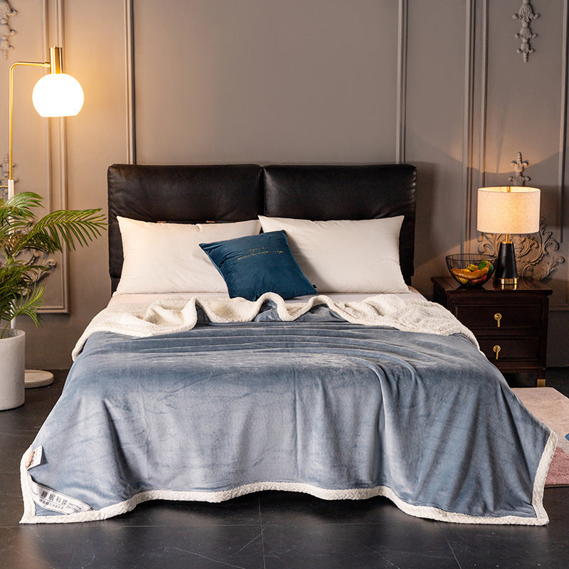 Couverture polaire double, couverture polaire, couverture polaire épaisse