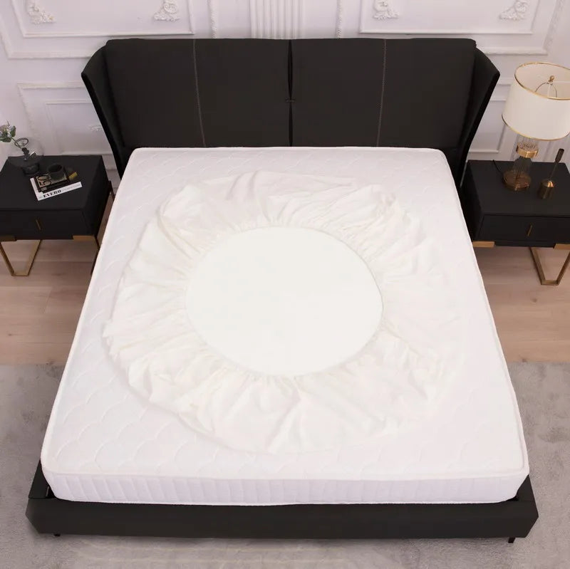 Top-Quality Cross Border Waterproof Bed Sheet Set - Solid Color Mattress Protector Cover& Diaper Isolation Single Mattress Cover
