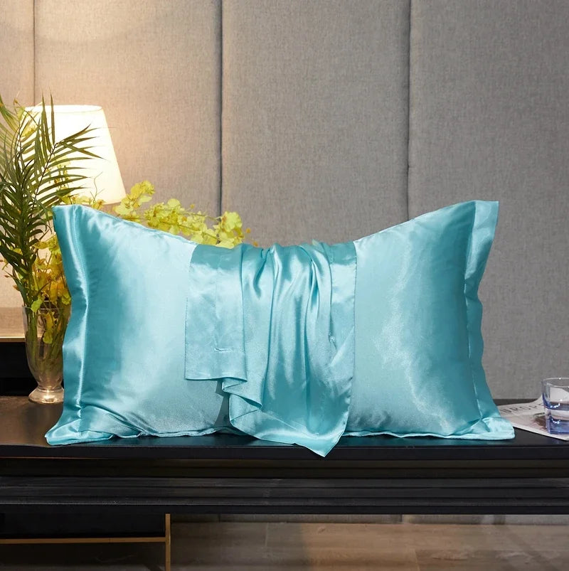 Rayon Pillowcase No Zipper Pillow Cover High-End Solid Color Cover Pillow 48x74 Pillow Case Cover