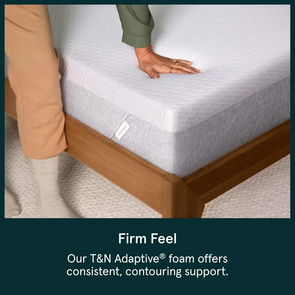 Original Queen Mattress, Firm Feel, Adaptive Foam, Pressure Relief, Supportive, Cooling White Mattres