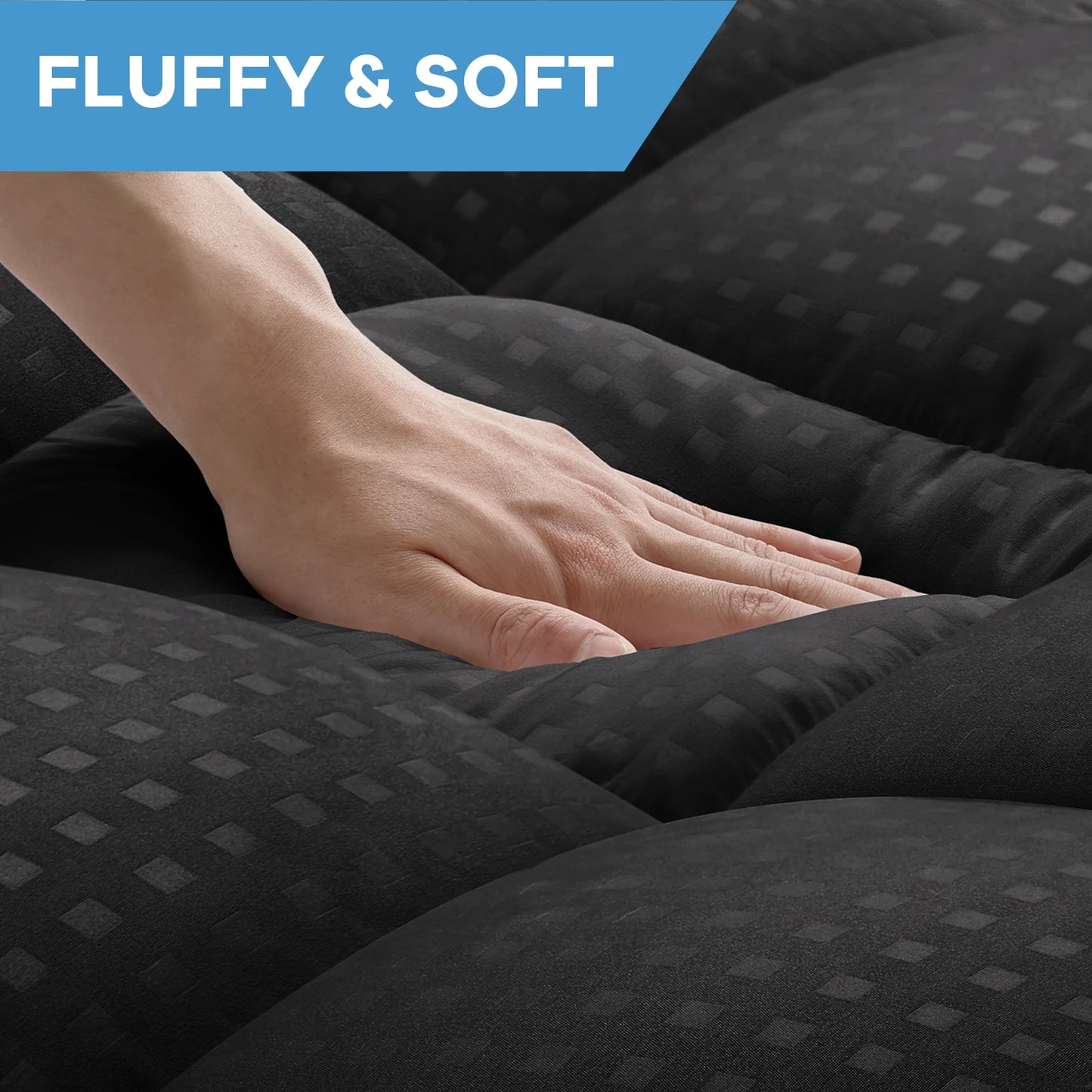 Mattress Pad Quilted Fitted Mattress Protector Cooling Pillow Top Mattress Cover Breathable Fluffy Soft Mattress