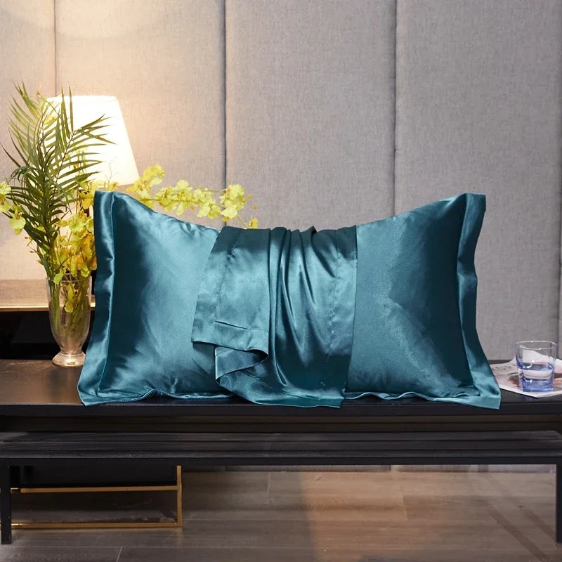 Rayon Pillowcase No Zipper Pillow Cover High-End Solid Color Cover Pillow 48x74 Pillow Case Cover