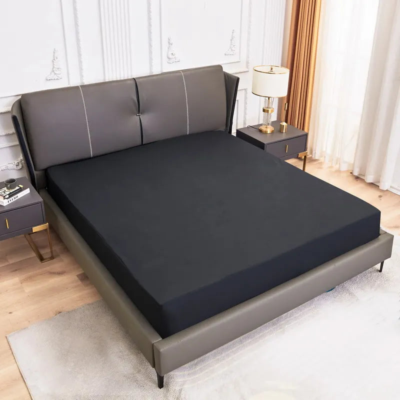 Top-Quality Cross Border Waterproof Bed Sheet Set - Solid Color Mattress Protector Cover& Diaper Isolation Single Mattress Cover