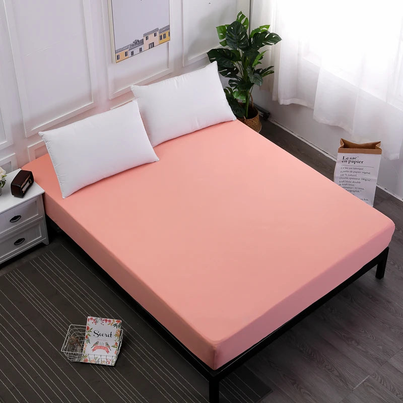 Top-Quality Cross Border Waterproof Bed Sheet Set - Solid Color Mattress Protector Cover& Diaper Isolation Single Mattress Cover