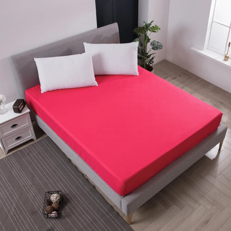 Top-Quality Cross Border Waterproof Bed Sheet Set - Solid Color Mattress Protector Cover& Diaper Isolation Single Mattress Cover