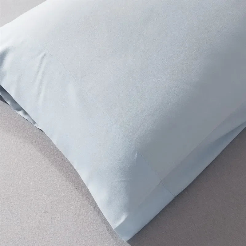 Set of 2 Polyester Solid Pillowcases, Comfortably Soft Hypoallergenic Covers for Restful Sleep,Different Color With Cheap Price