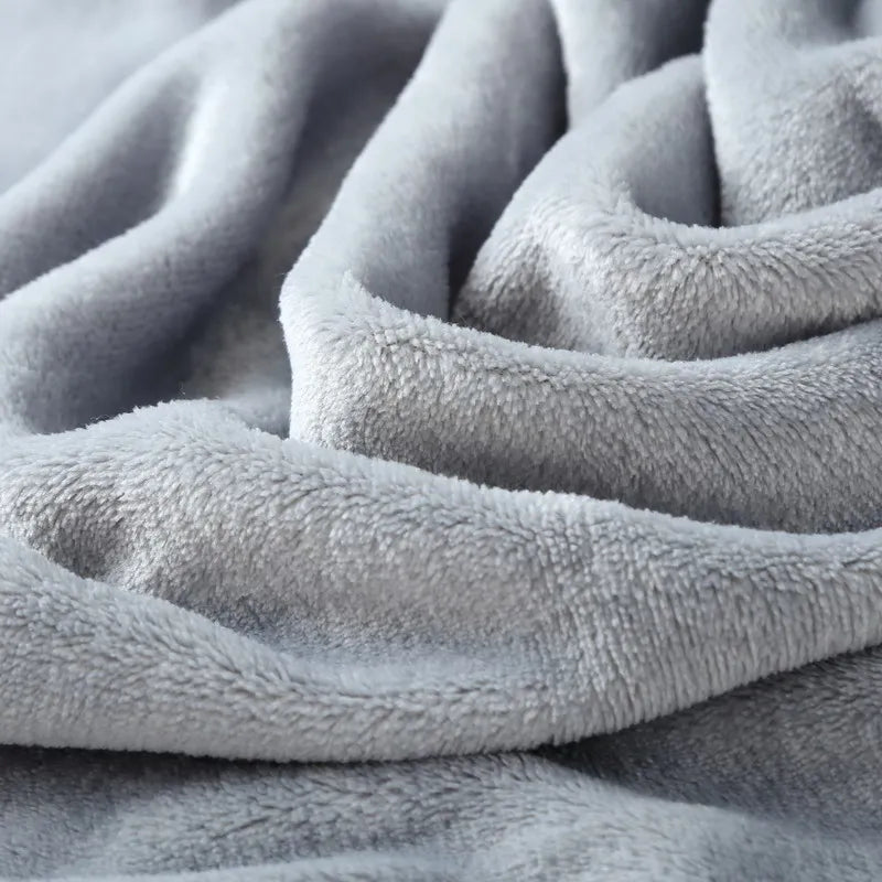 Fluffy Cloud Mink Fur Blanket Flannel Plush Comfortable Thickened and Warm Soft Sofa Throw Blanket For Air-Conditioned Room