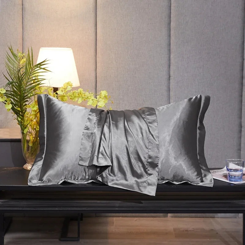 Rayon Pillowcase No Zipper Pillow Cover High-End Solid Color Cover Pillow 48x74 Pillow Case Cover