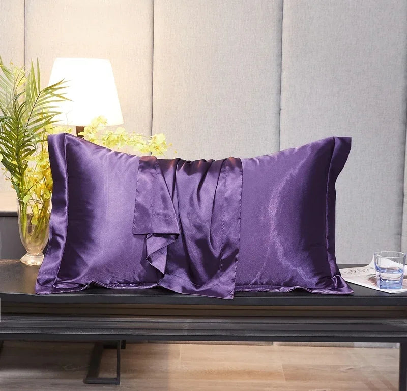 Rayon Pillowcase No Zipper Pillow Cover High-End Solid Color Cover Pillow 48x74 Pillow Case Cover