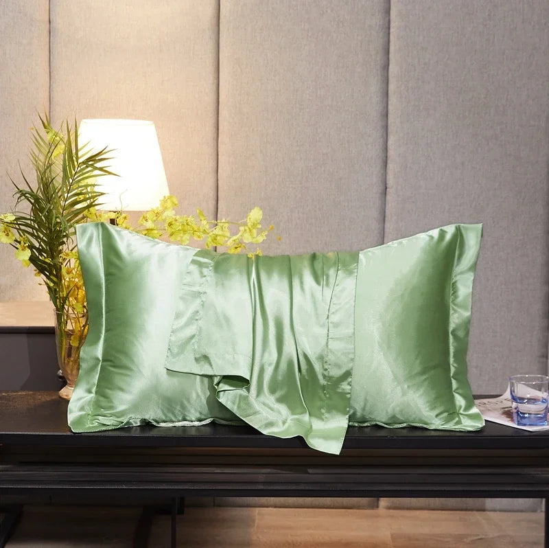 Rayon Pillowcase No Zipper Pillow Cover High-End Solid Color Cover Pillow 48x74 Pillow Case Cover