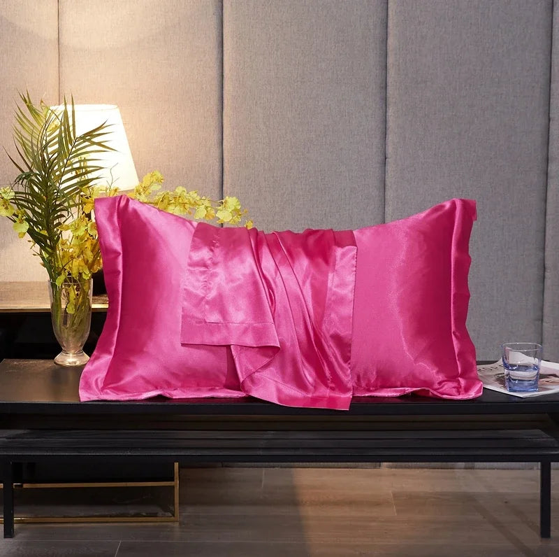 Rayon Pillowcase No Zipper Pillow Cover High-End Solid Color Cover Pillow 48x74 Pillow Case Cover