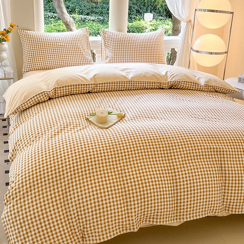 Kawaii Bear Printed Bed Set Floral Duvet Cover Pillowcase Bedding Set Comforter Bed Linen Sheet Quilt Cover Full Queen King Size