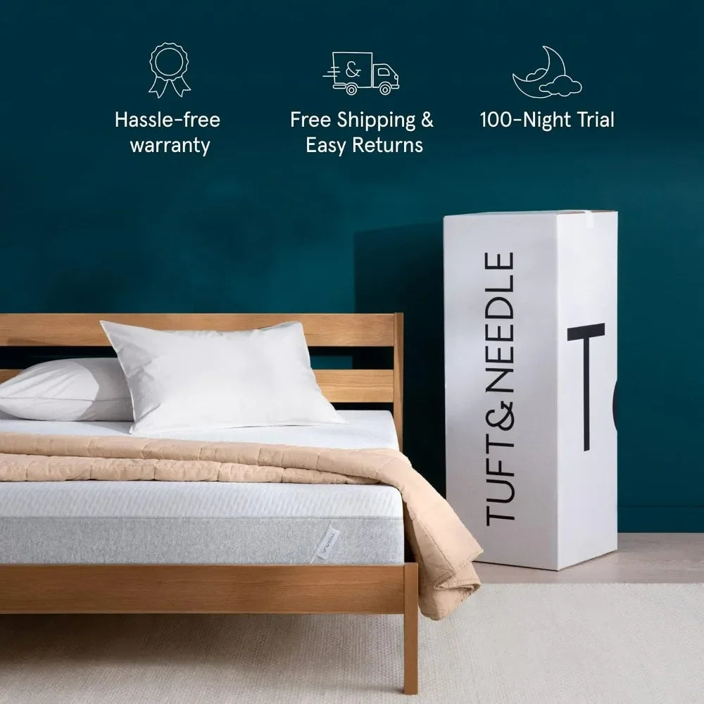 Original Queen Mattress, Firm Feel, Adaptive Foam, Pressure Relief, Supportive, Cooling White Mattres