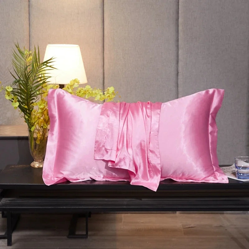 Rayon Pillowcase No Zipper Pillow Cover High-End Solid Color Cover Pillow 48x74 Pillow Case Cover